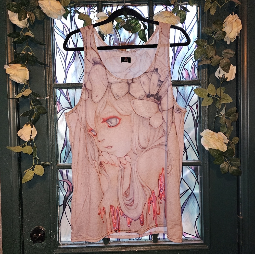 Camilla d'Errico Strawberry Whispers tank top